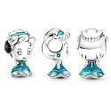 Charm Sterling silver 925 Disney Cinderella, bead on bracelet movie