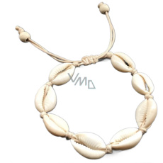 Kauri shell bracelet natural adjustable size, luck - fertility Kauri shell bracelet natural adjustable size, luck - fertility