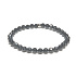 Spinel facet bracelet elastic natural stone, ball 5 mm / 16 - 17 cm