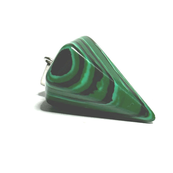 Malachite pendulum 2,2 cm, stone of fulfilled wishes