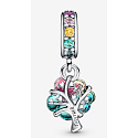 Sterling silver 925 Murano glass tree of belonging, nature bracelet pendant