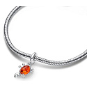 Charm Sterling silver 925 Disney The Little Mermaid - Sebastian the Crab, pendant for bracelet