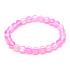 Opalit pink matt bracelet elastic, synthetic stone ball 6 mm / 16 cm, for children, wishing and hope stone