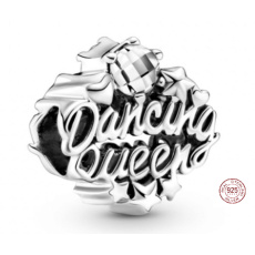 Charm Sterling silver 925 Queen of the ball, bead on bracelet symbol