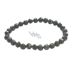 Obsidian zlatý náramek fazet elastický přírodní kámen, kulička 6 mm / 16 - 17cm, kámen záchrany Obsidian zlatý náramek fazet elastický přírodní kámen, kulička 6 mm / 16 - 17cm, kámen záchrany