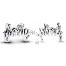 Charm Sterlingové stříbro 925 Family - rodina, symbol jednoty, domova a blízkosti, přívěsek na náramek rodina Charm Sterlingové stříbro 925 Family - rodina, symbol jednoty, domova a blízkosti, přívěsek na náramek rodina