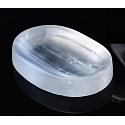 Selenite bowl natural stone 70 - 75 x 45 - 50 mm, 45 - 55 g 1 piece, angelic energy