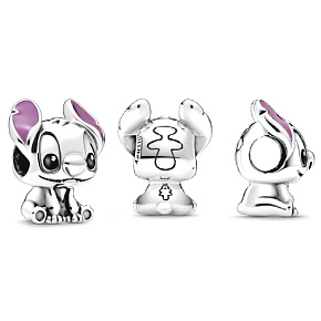 Charm Sterling silver 925 Disney Lilo & Stitch - Stitch bead for bracelet movie
