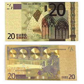 Talisman Gold plastic banknote 20 EUR
