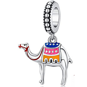 Sterling silver 925 Camel, travel bracelet pendant