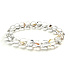 Herkimer diamond energy quartz bracelet elastic natural stone, ball 8 - 9 mm /16 - 17 cm, lucky stone