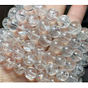 Azeztulite crystal bracelet elastic natural stone, bead 10 - 10,8 mm / 16 - 17 cm, high frequency energy
