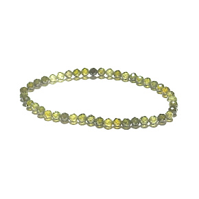 Green zircon faceted elastic bracelet natural stone, 4 mm bead / 19 cm, stone of memory, confidence, and success Green zircon faceted elastic bracelet natural stone, 4 mm bead / 19 cm, stone of memory, confidence, and success