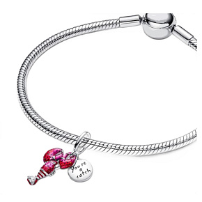 Charm Humr červený - Jsi úlovek, přívěsek na náramek láska, zvíře Charm Humr červený - Jsi úlovek, přívěsek na náramek láska, zvíře