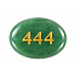 Wish Stone 444 made of natural green aventurine 35 × 45 mm – luck, prosperity and protection