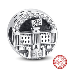 Sterling silver 925 London holiday, travel bracelet bead
