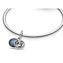 Sterling silver 925 Disney Dumbo and his sweet dreams, 2in1 pendant bracelet family