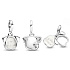 Charm Sterling Silver 925 Dog - My Dog - My Best Friend, 2-in-1 Pet Bracelet Pendant