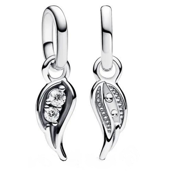 Charm Sterling silver 925 Angel Wing - Mini medallion, love bracelet pendant