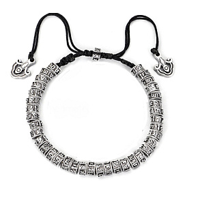 Tibetan Buddhism, Six words, Mantra bracelet handmade rope knot, 16 - 28 cm Tibetan Buddhism, Six words, Mantra bracelet handmade rope knot, 16 - 28 cm