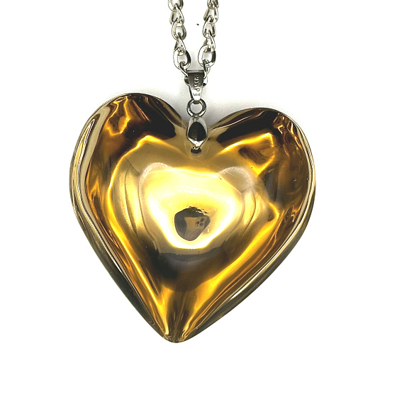 Aurazářič Angel gold color heart smooth, I'm not just a jewel 5,5 x 5,5 cm