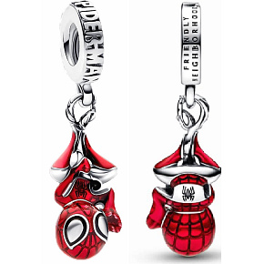 Charm Sterling silver 925 Marvel Spiderman, bracelet pendant