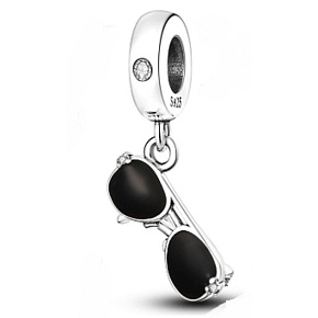 Charm Sterling Silver 925 Sunglasses Pendant Bracelet Symbol
