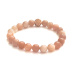 Sunstone bracelet elastic natural stone, bead 8 mm / 16-17 cm, hides the power of the Sun and fire