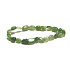 Jade tumbled bracelet made of natural stone 6 - 8 mm / 16 - 17 cm, stone of peace