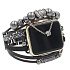 Apple Watch Strap Handmade Black + Beads + Heart, size 42/44/45 mm