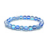Opalite blue matt bracelet elastic, synthetic stone ball 8 mm / 16-17 cm, wishing and hope stone
