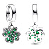 Charm Sterling silver 925 Quatrefoil, lucky bracelet pendant