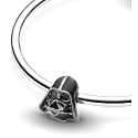 Charm Sterling silver 925 Marvel Star Wars Darth Vader, bead for bracelet