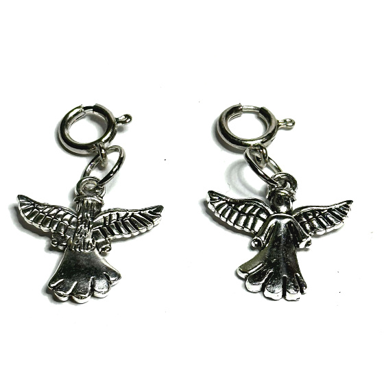 Guardian angel with skirt pendant metal 20 x 20 mm 1 piece