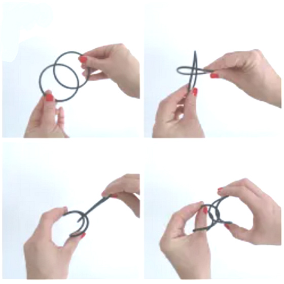 Infinity bracelet 2 rubber bands