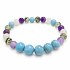 Bracelet with a story – Thinking of you, natural minerals, 8 mm bead / wrist 16–18 cm