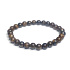 Bronzite bracelet elastic natural stone, ball 6 mm / 16 - 17 cm, highly protective stone