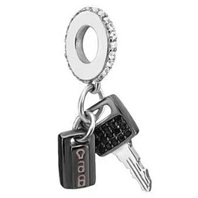 Charm Sterling silver 925 Car Keys 2in1, travel bracelet pendant