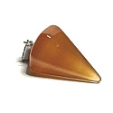 Carnelian Sideric pendulum natural stone 2,2 cm, 1 piece, Teach us here and now