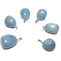 Angelit Troml pendant natural stone, 2,2 - 3 cm, 1 piece, stone of peace