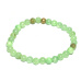 Jade green bracelet elastic natural stone, ball 6 mm / 16 - 17 cm