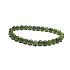 Diopsid bracelet elastic natural stone, ball 6 mm / 16 - 17 cm, double cleansing stone