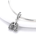 Charm Sterling silver 925 Anatomical biology - Lungs symbol of contact with the outside world, pendant for bracelet