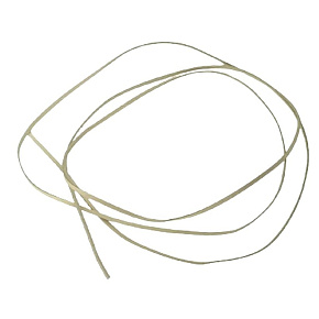 Flat sand-colored leather 2 mm, length approx. 120 cm 1 piece