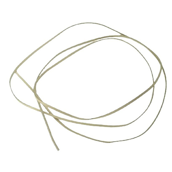 Flat sand-colored leather 2 mm, length approx. 120 cm 1 piece