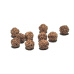 Rudraksha natural bead 7 mm, 10 pieces