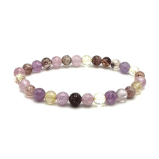 Kakoxen elastic bracelet, natural stone ball 6 mm / 16 - 17 cm