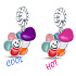 Charm Sterling silver 925 Thermo - Flower I'll never let you down, 2in1 pendant bracelet symbol