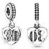 Charm Sterling silver 925 30 years of love, heart pendant on anniversary bracelet
