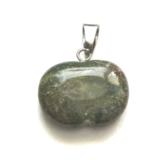 Heliotrope / Bloodstone Apple of knowledge pendant natural stone 1,5 cm, stone of courage